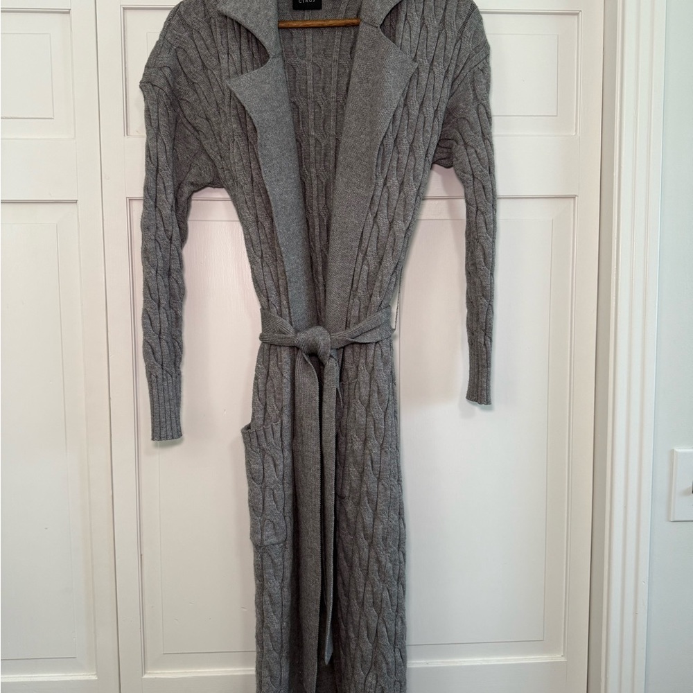 Cyrus Heather Gray Knit Cardigan